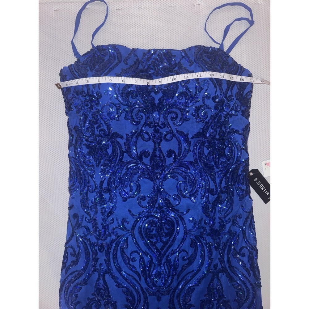 NWT B. Darlin Pattern Sequin Bow Back Bodycon Dress Plus Size Juniors Size 21W - Picture 11 of 13